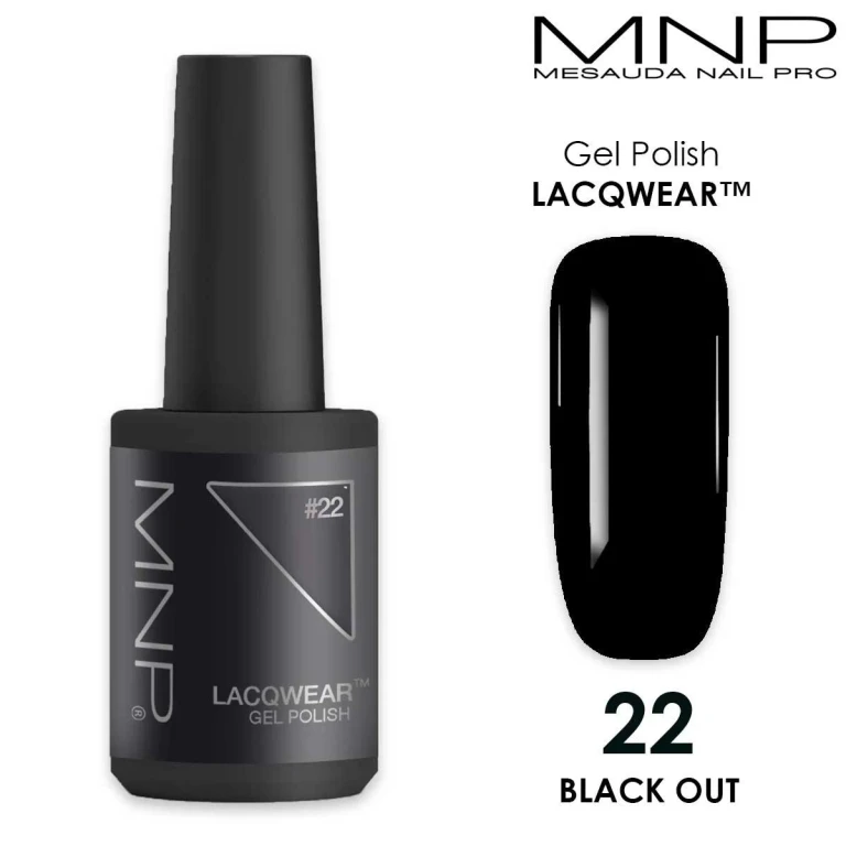 Lacqwear Mnp 10 Ml Gel Polish 22 Black Out