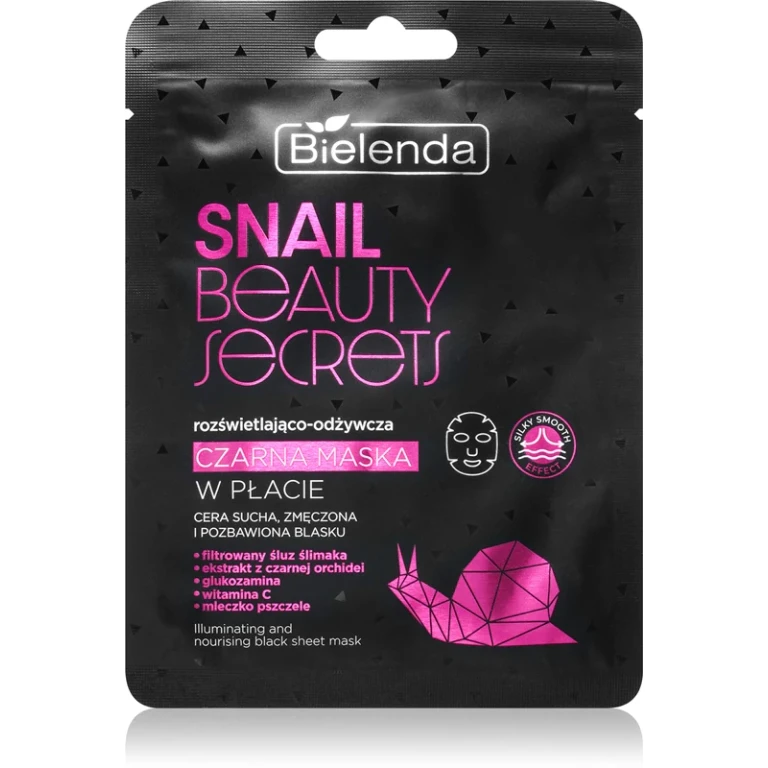 Snail Beauty Secrets nourishing face sheet mask for tired skin
