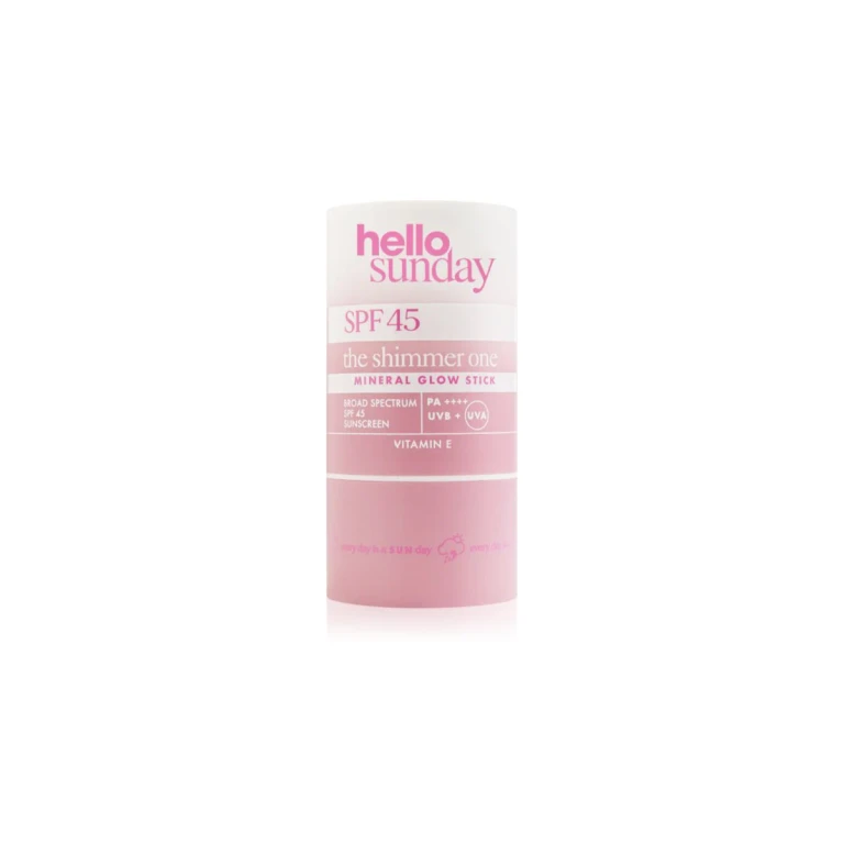 the shimmer one mineral glow stick mineral protection for sensitive areas SPF 45 20 g