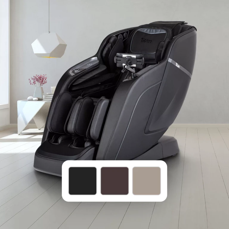 TP-Ronin 4D Dual Rail Zero Gravity Massage Chair with Computer Body Scan and Heat - Black:- Black