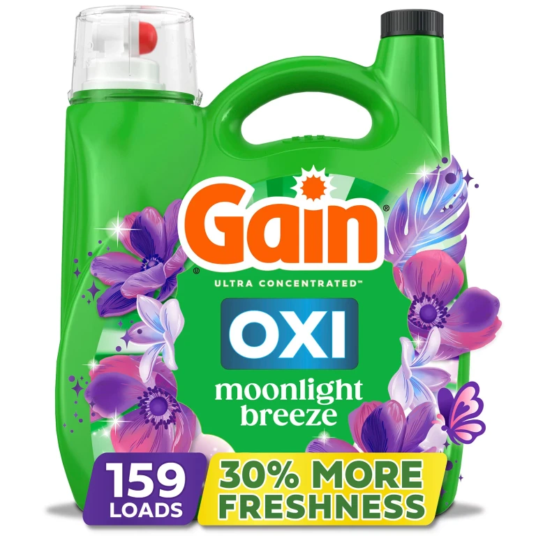 + Oxi Liquid Laundry Detergent, Moonlight Breeze, 159 Loads, 170 fl. oz.