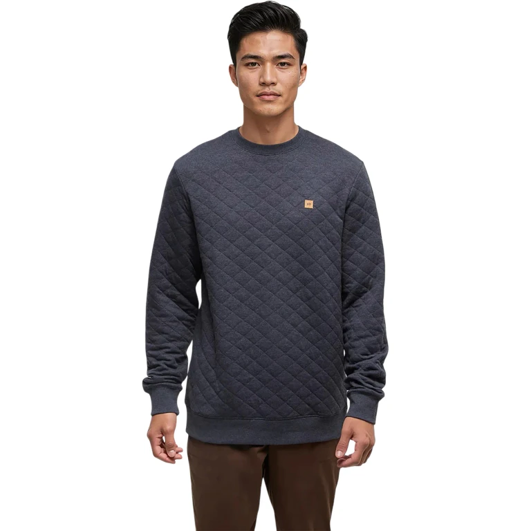 Reynard Quilted Classic Crew Neck Sweatshirt - Men's