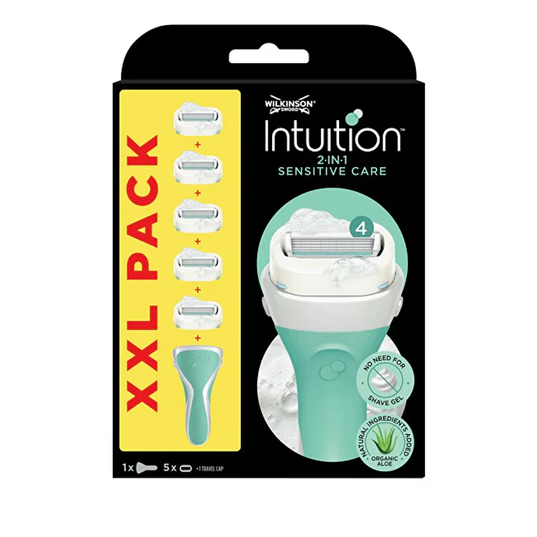 Women's Razor Intuition 2In1 Sensitive Care + 5 Heads