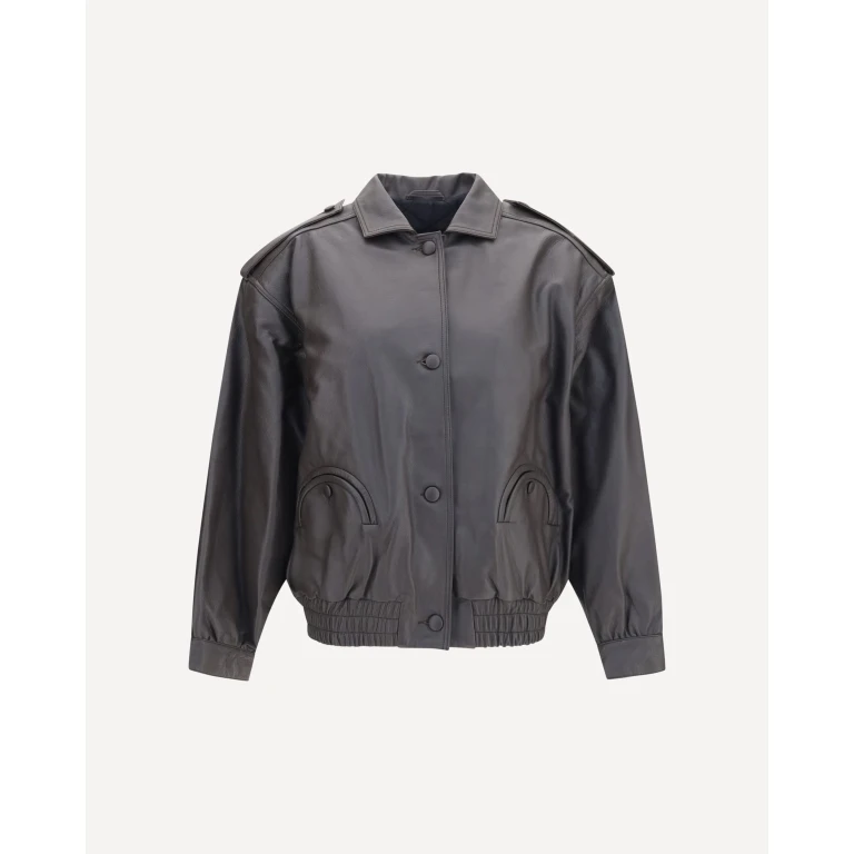 BLAZÈ MILANO Charlie Ares leather Bomber Jacket Female II
