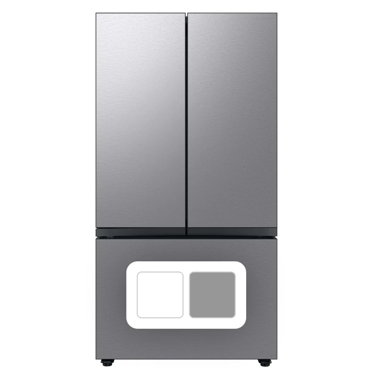 Bespoke 30 Cu. Ft. Smart 3-Door French-Door Refrigerator (Stainless Steel):- Stainless Steel