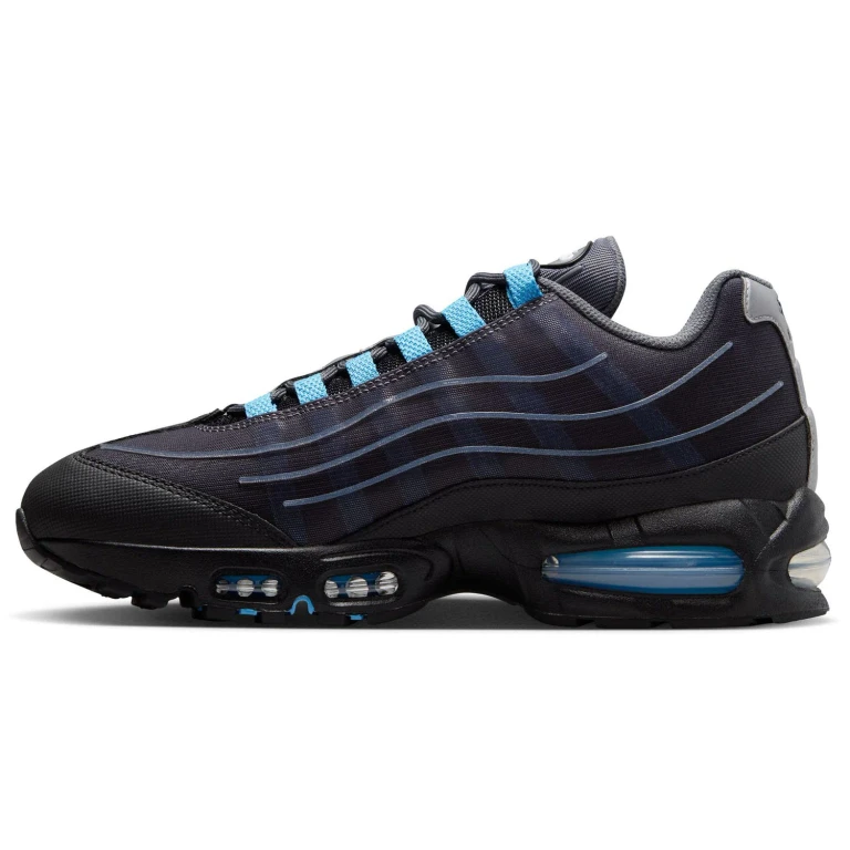 [ih7853-002] Mens Nike Air Max 95 'big Bubble Tech Black University Blue'