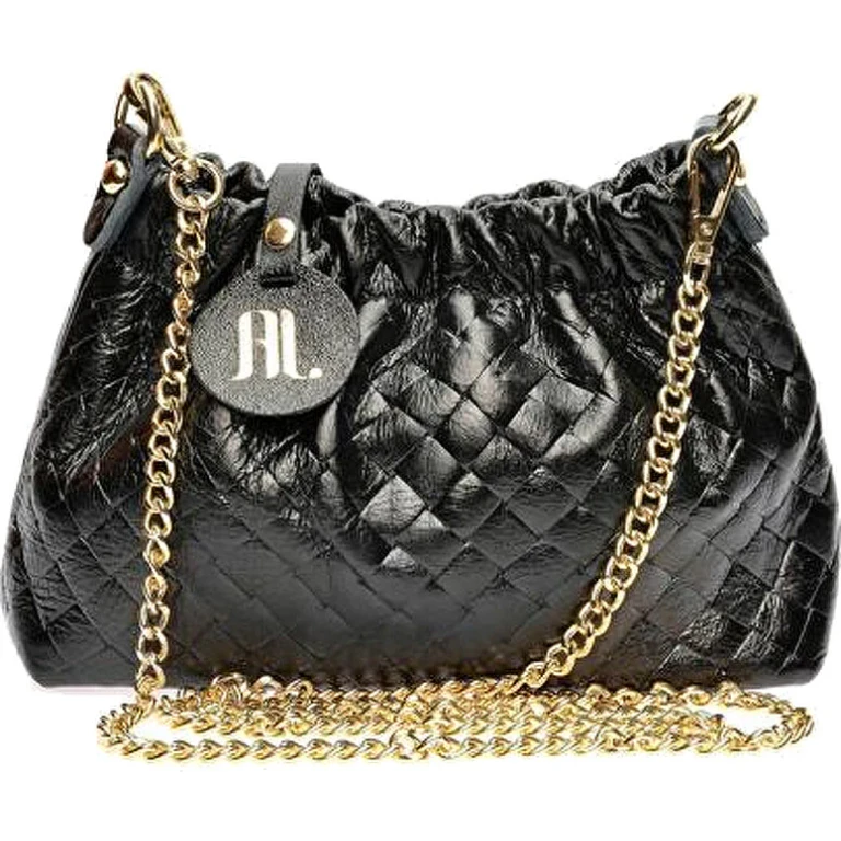 Women's Black Leather Handbag