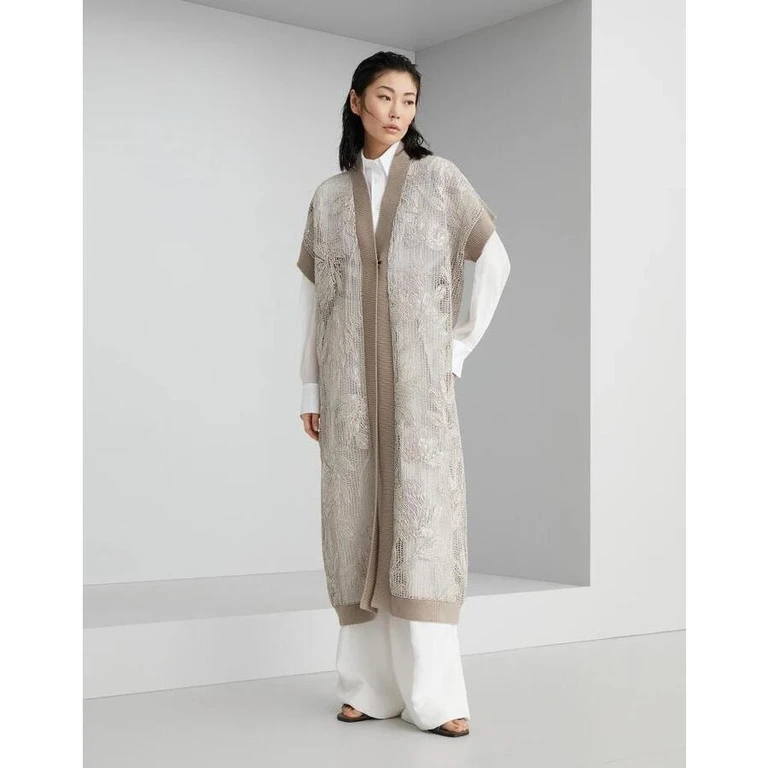 Wobeige Long Openwork Sweater