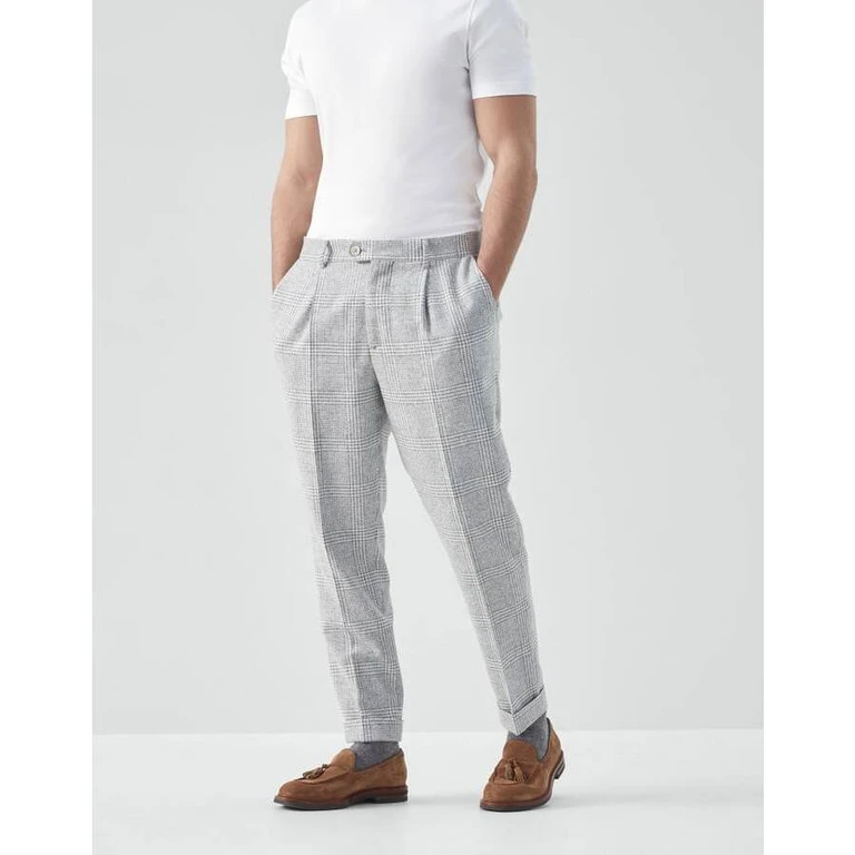 Light Grey Wool Trousers