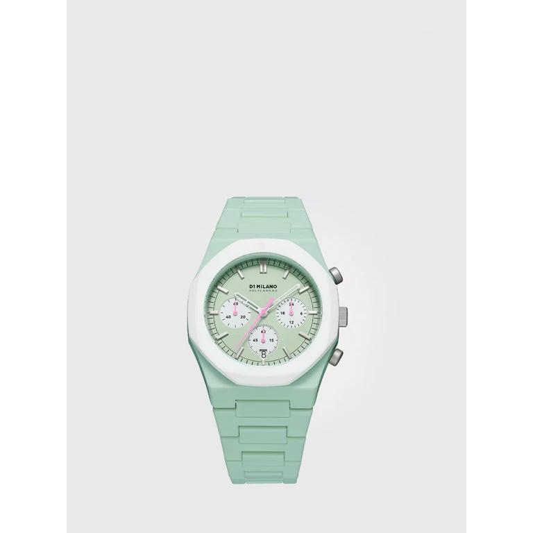 Bicolour Polycarbonate Watch with Abstract Pattern (D1PHBJ02GREENBLAST)