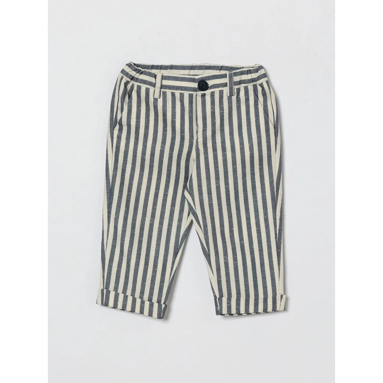 Striped Linen Trousers (FY6510Z3691101BL)