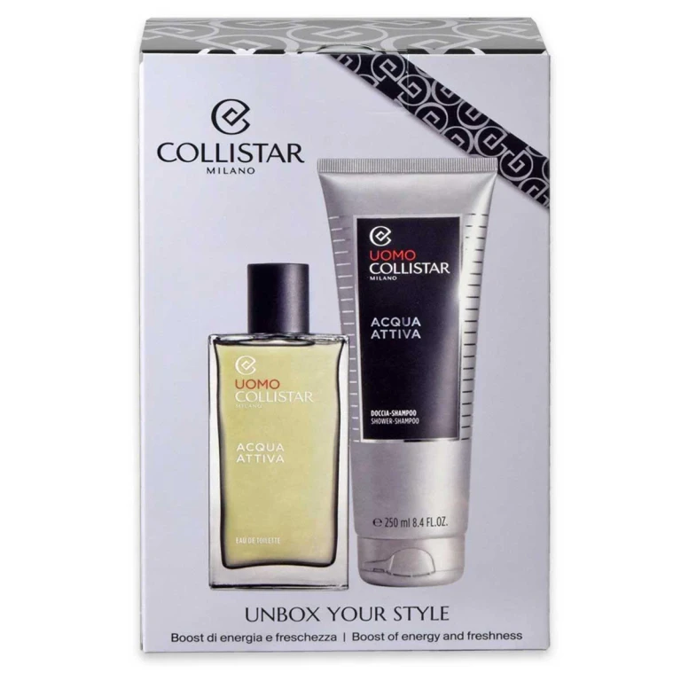 R collistar men active water edt 100ml + shower shampoo 250 ml