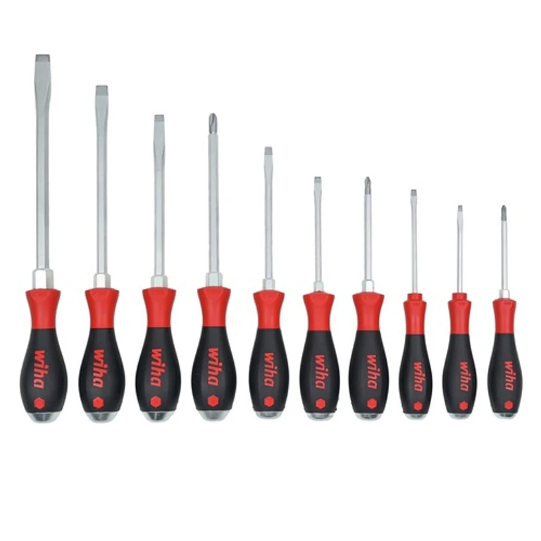 53180 10-Piece SoftFinish XHeavy Duty Cushion Grip Screwdriver Tray Set