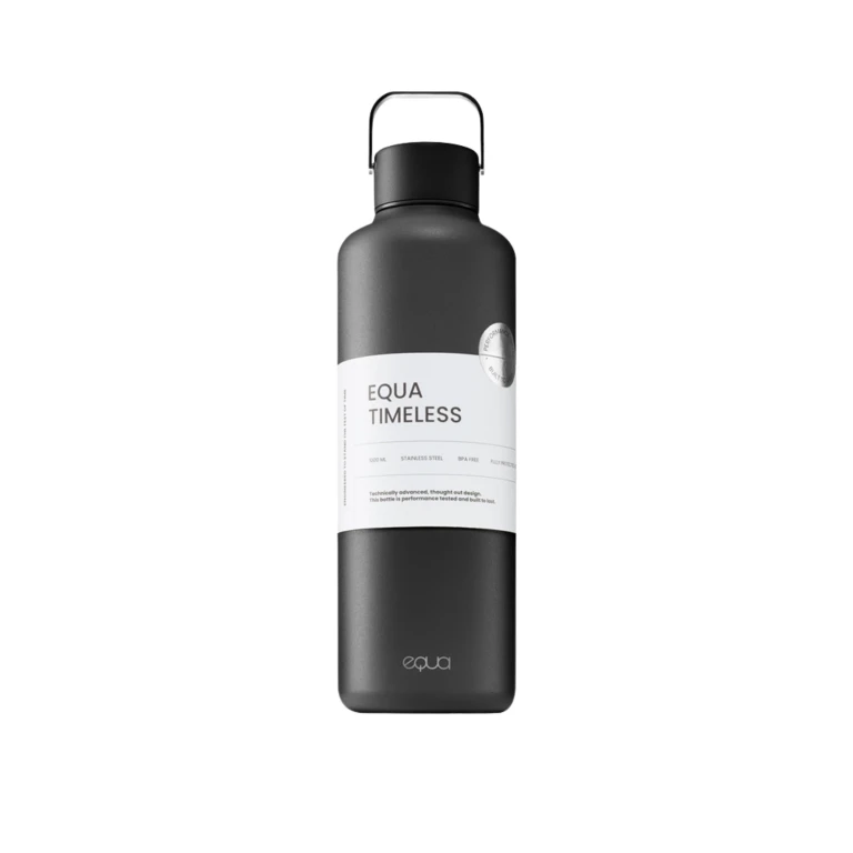 Timeless Stainless Steel Water Bottle Dark Color 1000ml