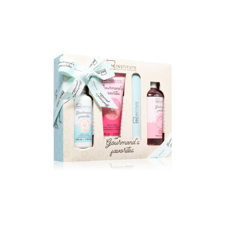 Gourmand's Favorites Gift Set Nail File + Cleansing Shower Gel 160ml + Body Scrub 100ml + Body Cream 100ml