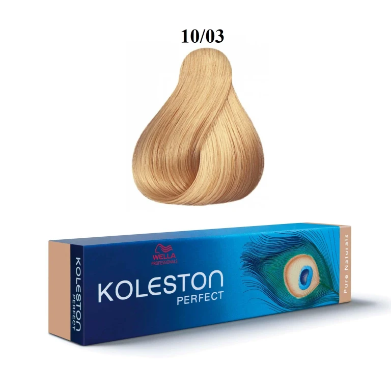 Professionals Koleston Perfect Permanent Hair Color 10/03 Natural Bright Golden Blonde 60 ml