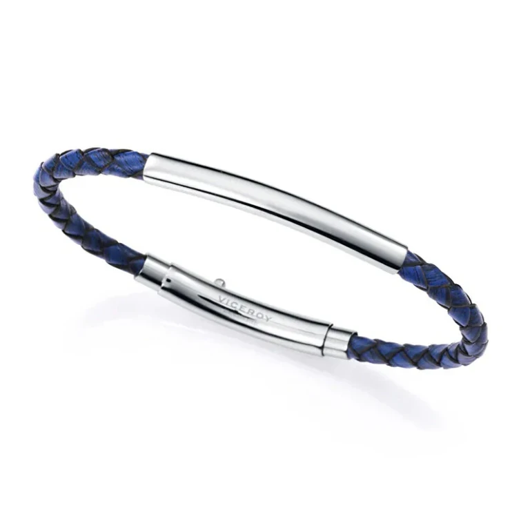 Blue Leather Bracelet For Men Magnum 15163P01013