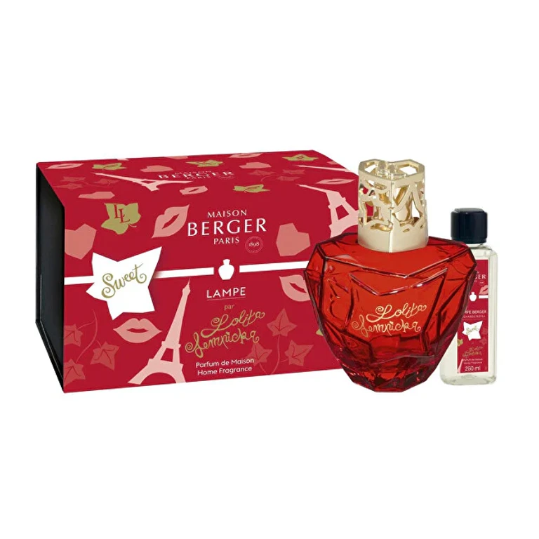 Gift Set Catalytic Lamp Lolita Lempicka Red + Refill Lolita Lempicka Sweet 250 Ml