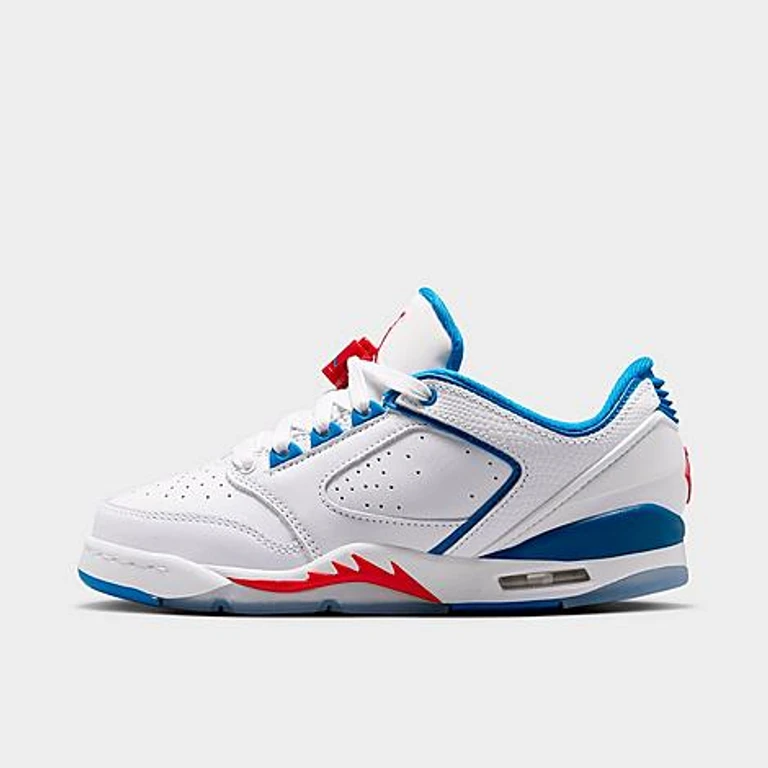 Big Kids Sixty Plus Low Casual Shoes in White/True Blue/Varsity Red Size: 3.5