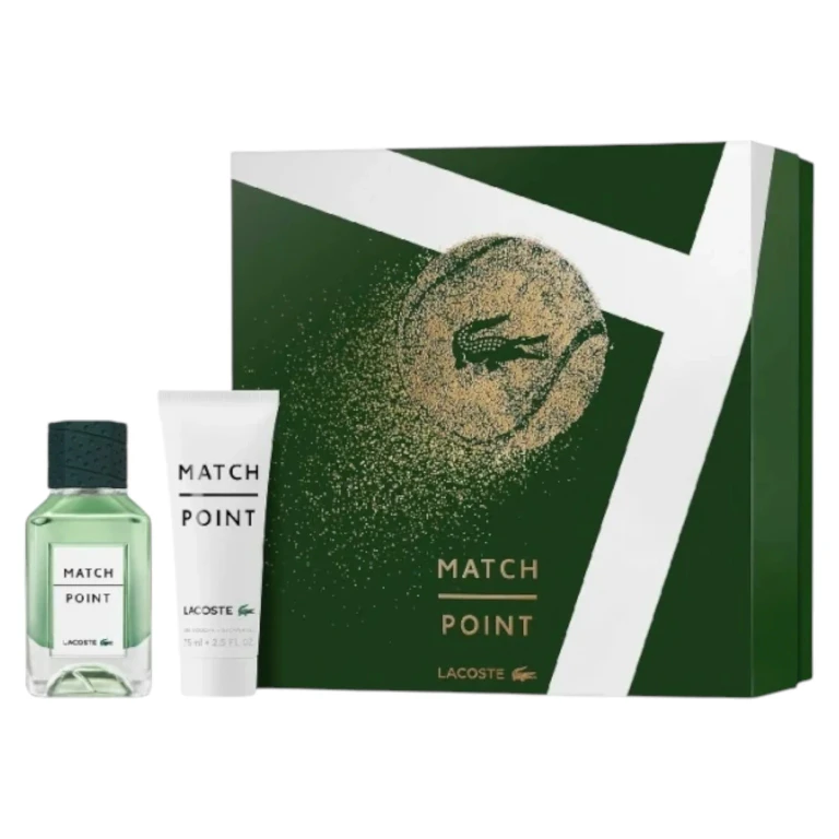 Set Lacoste: Match Point Eau De Toilette for Men 50 ml + Match Point Shower Gel All Skin Types 75 ml