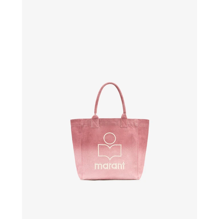 ISABEL MARANT Yenky Cotton Tote Bag with Contrasting Embroidered Logo (PM0002FAD3X04M40RY)