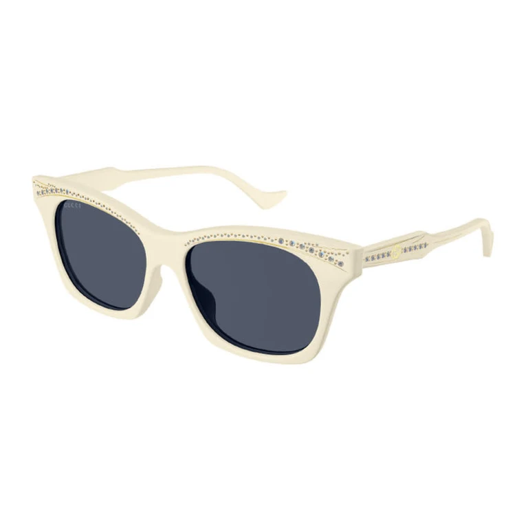 Ladies White Square Sunglasses GG1299S 004