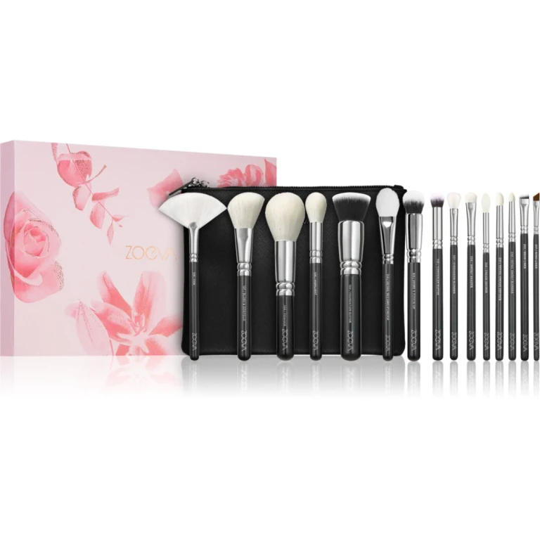 The Artists Set Silver Brush Set with Case