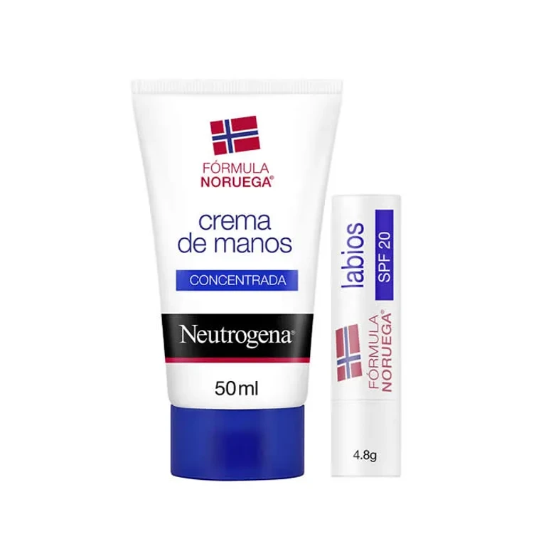 Scented hand cream Neutrogena 50 ml + lip protection SPF 20 4.8 g