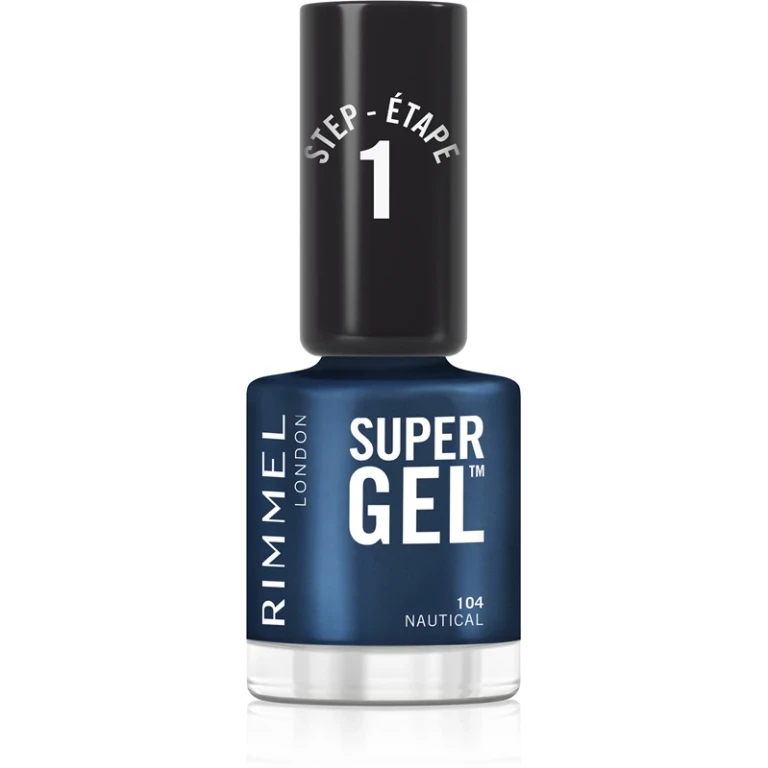 Super gel nail polish without UV/LED lamp color 104 Nautical 12 ml