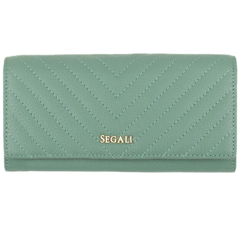 Women's Leather Wallet verde 511