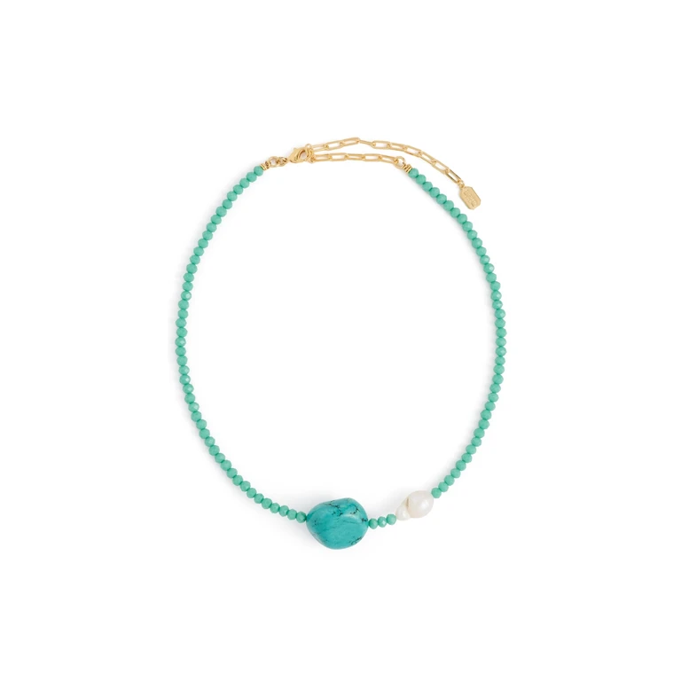 Meiko Necklace Turquoise One Size