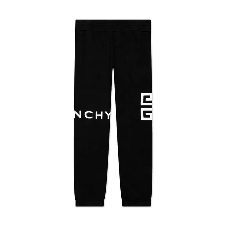 Slim Fit Embroidered Trousers Black