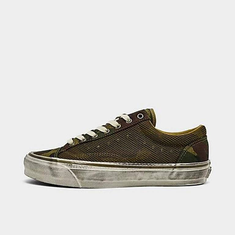 Vans Men's Premium Old Skool 36 Casual Shoes in Woodland Camo Green Size: 8.0