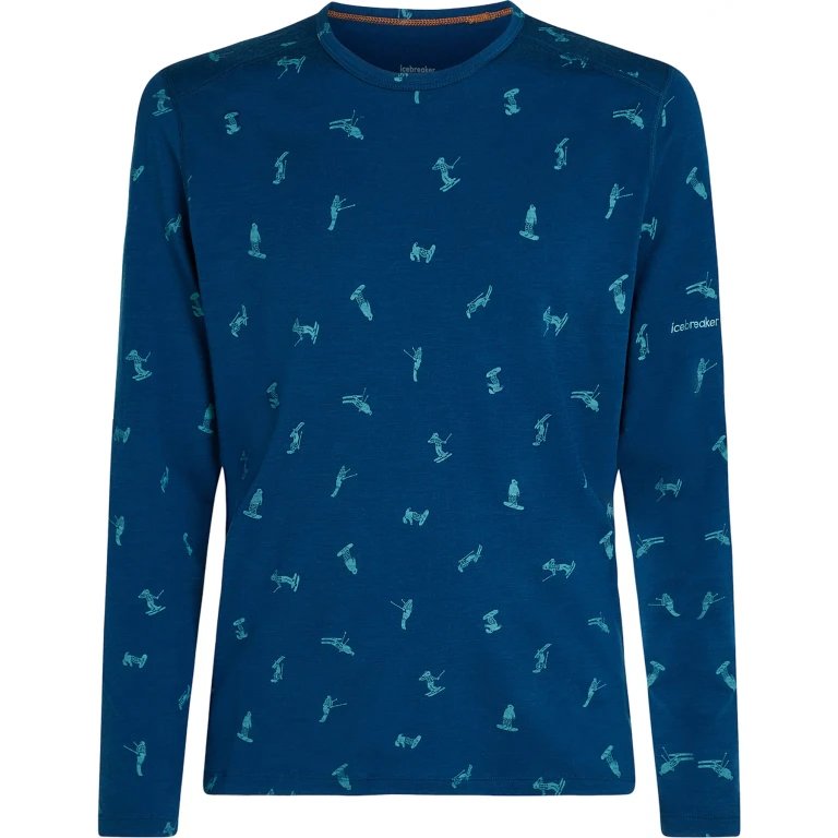 Merino 200 Oasis Snow Day Long Sleeve Crewe Thermal Top - Men's