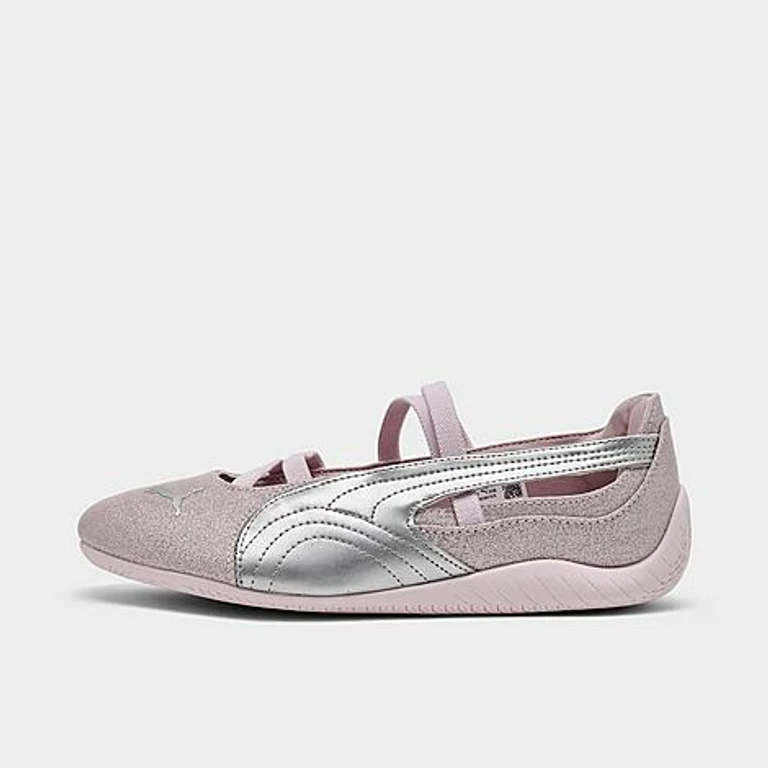 PUMA Kids Speedcat Ballet in pink/silver Size: 4.0