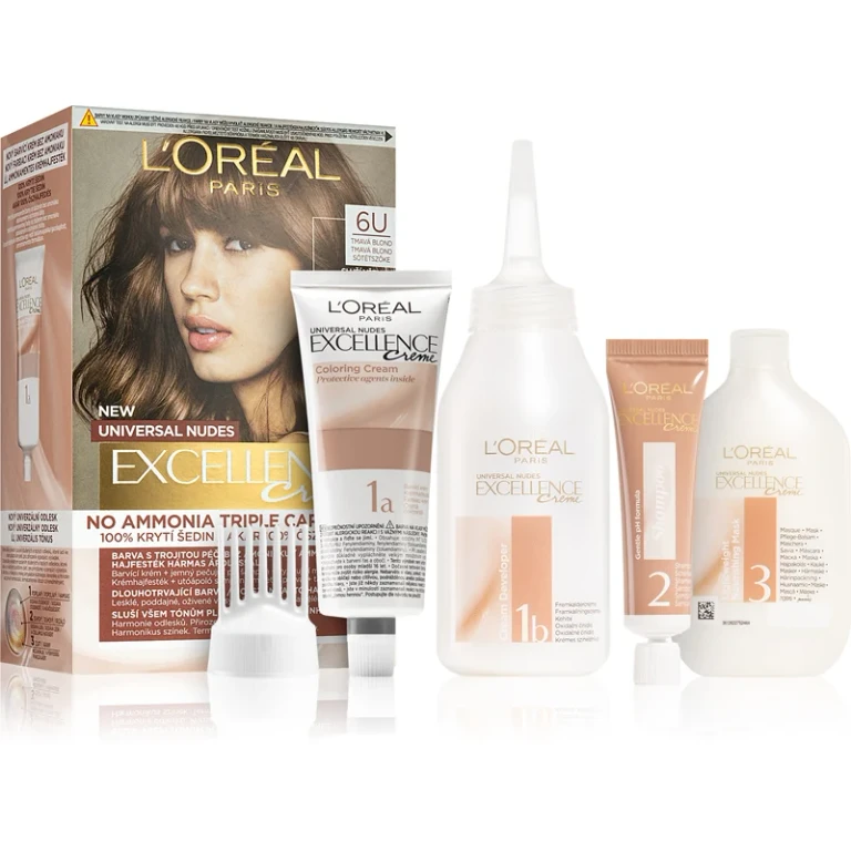 L'Oréal Paris Excellence Universal Nudes Permanent Hair Dye Color 6U