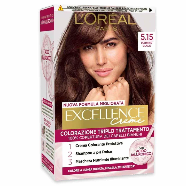 L'Oreal Excellence Triple Treatment Color No. 5.15 Brown Glace