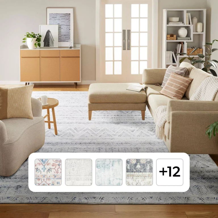 Everwash Washable 9' x 12' Area Rug, Kingston:- Kingston