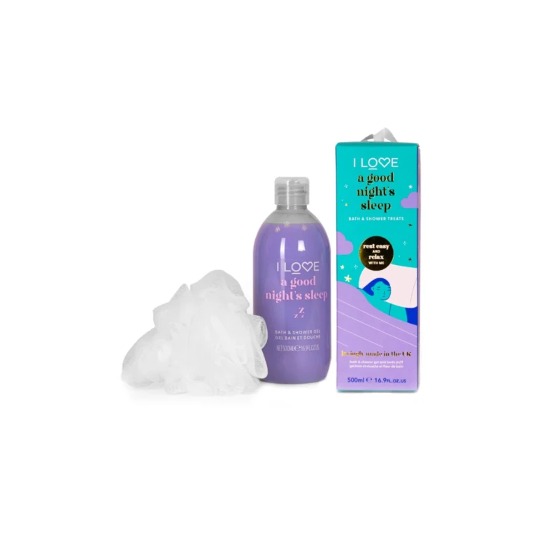... Bathtime Treats A Good Night'S Sleep Shower Gel & Cleansing Sponge Gift Set 500ml