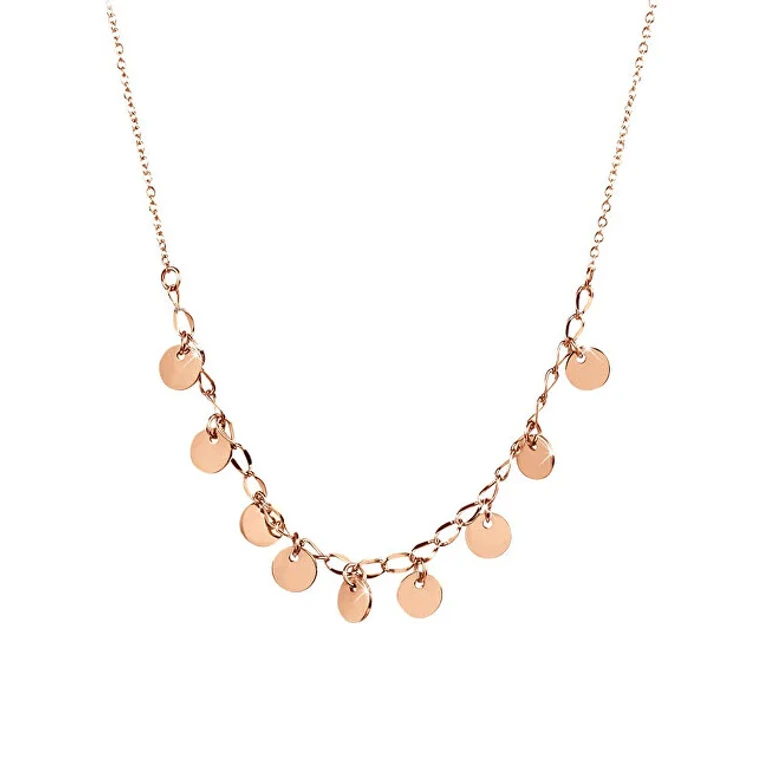 Necklace With Money In Stainless Steel Rose Gold