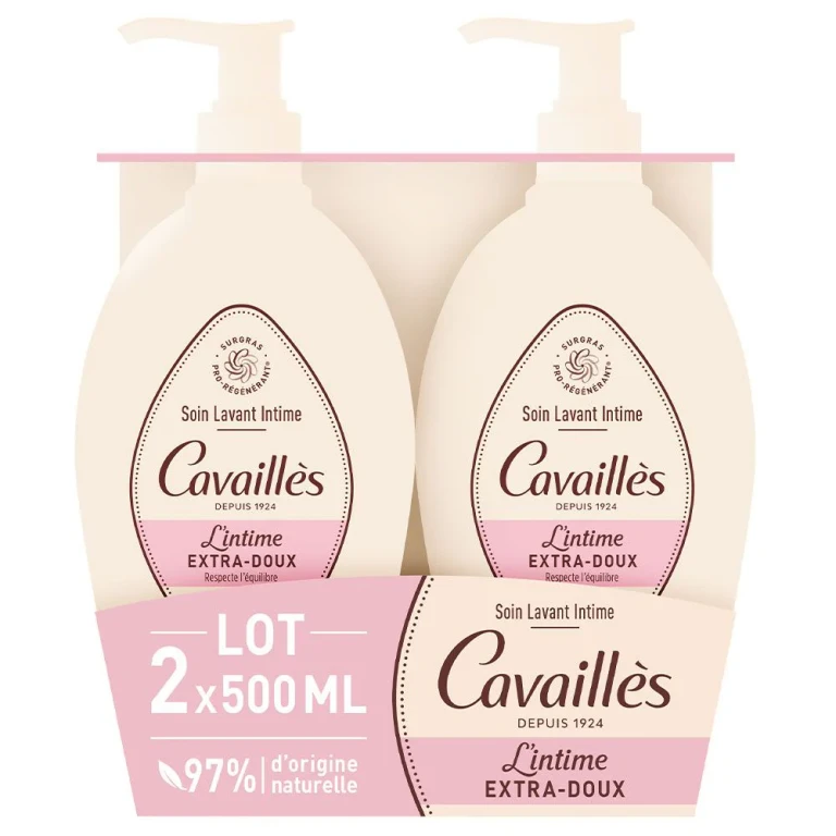 Cavaillès L'Intimo Very soft Intimate Cleansing Treatment PACK of 2x500ml