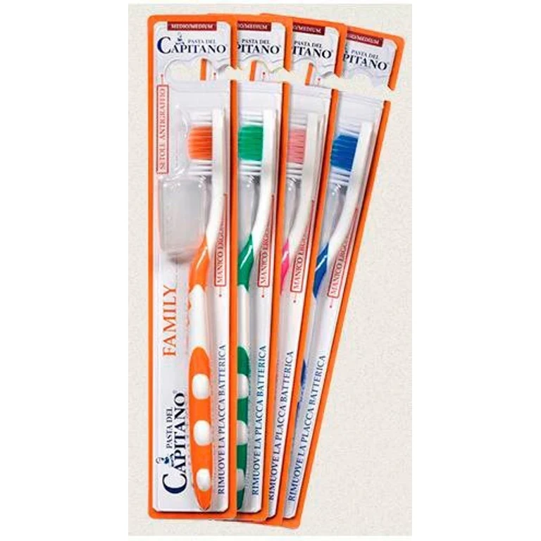 Family Care Toothbrush Strong Bristles Various Colors