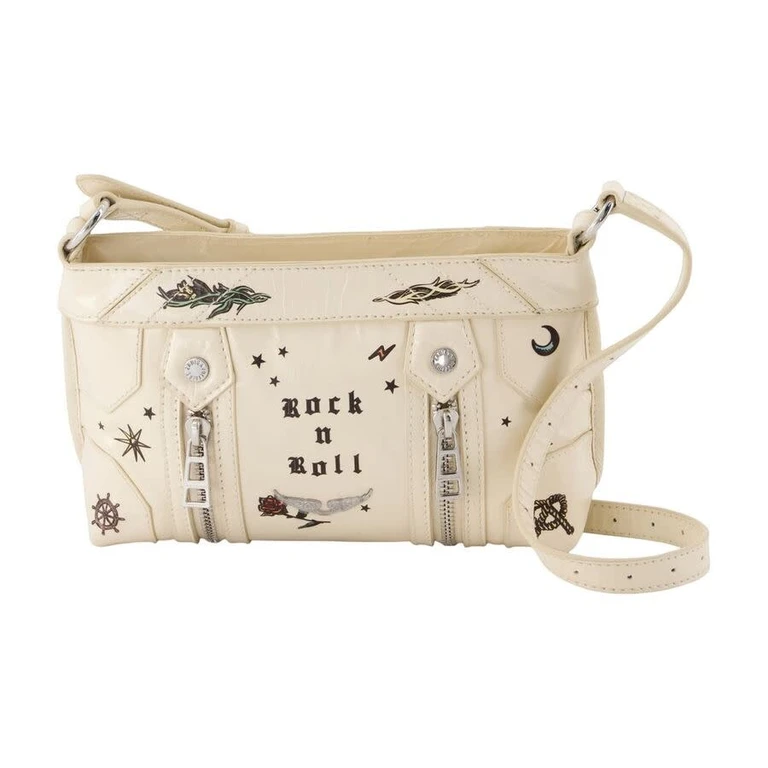 Bolso de hombro Zadig & Voltaire Marfil
