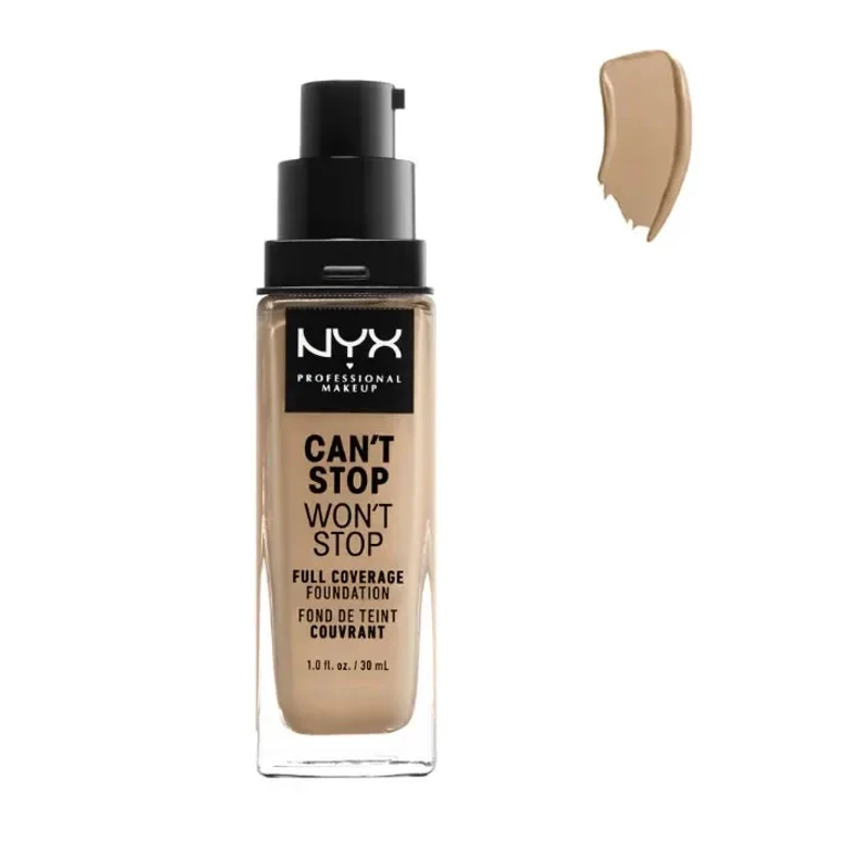 Professional Makeup Can't Stop Won't Stop Full Coverage high coverage foundation color 7.5 Soft Beige 30 ml