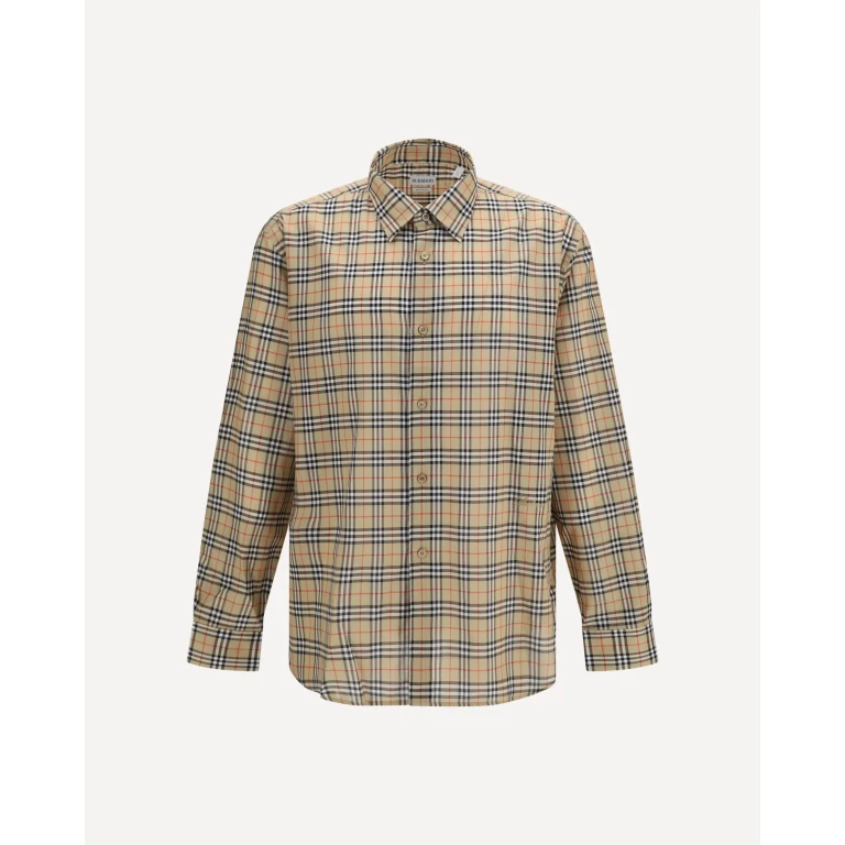 Check all-over cotton Shirt Male L