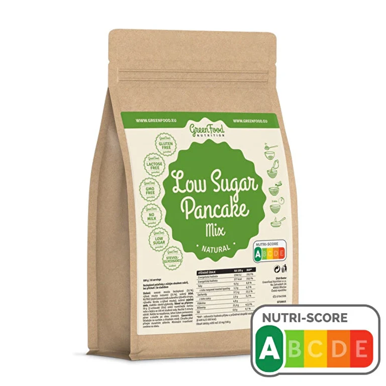 Greenfood Pancakes Gf Low Carb Gluten-Free And Lactose-Free Natural 500 G