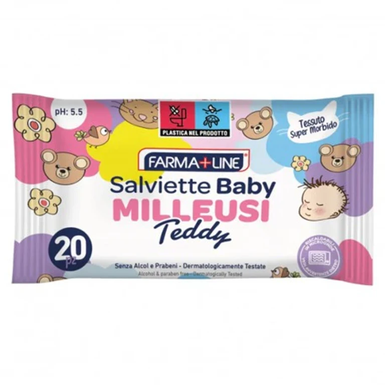 Baby Wipes Multi-Use Teddy - 20 Pieces