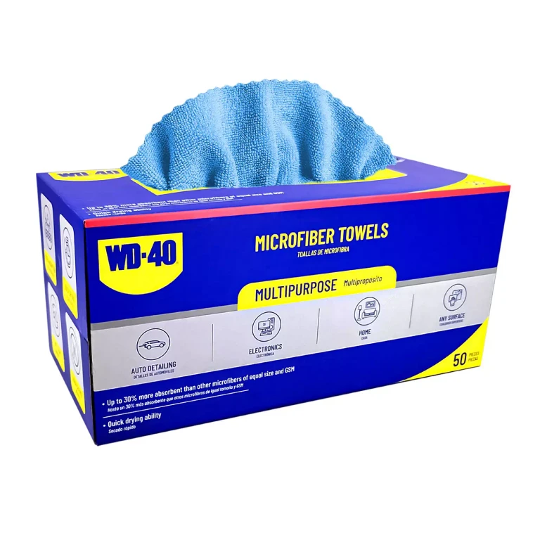 Extra Absorbent Microfiber Towel - Blue Color - 50 Pack