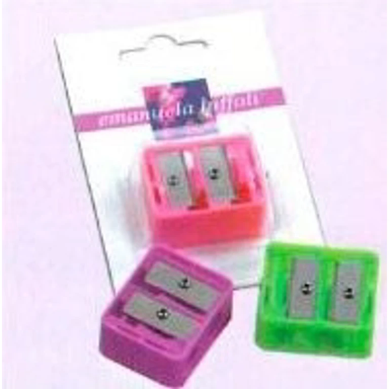 Double Pencil Sharpener Assorted Colors 538