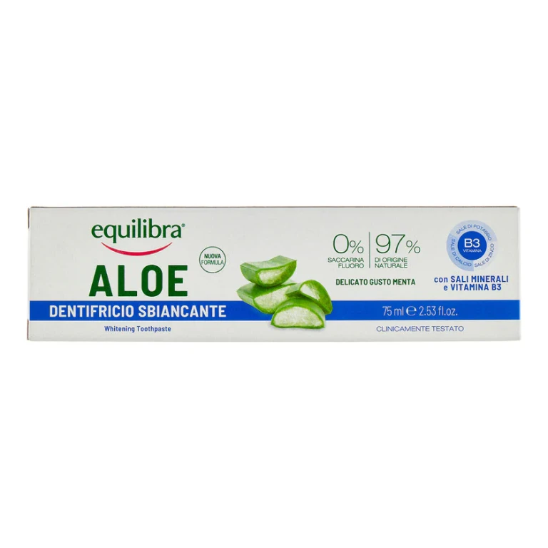 Dentifrice blanchissant au gel d'aloe vera